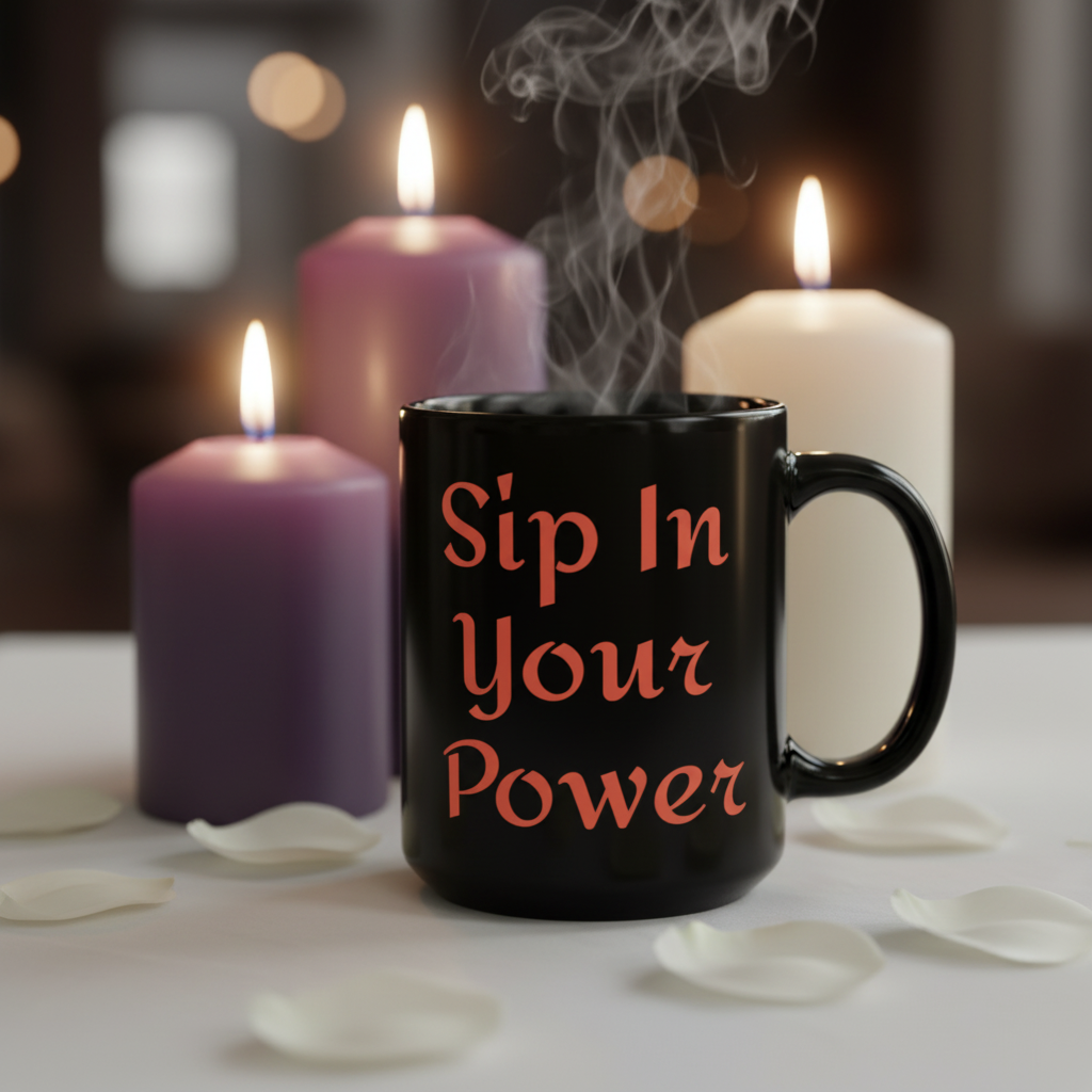 Sip In Your Power — Blessed in the Dark Mug